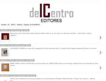 Tablet Screenshot of delcentroeditores.net